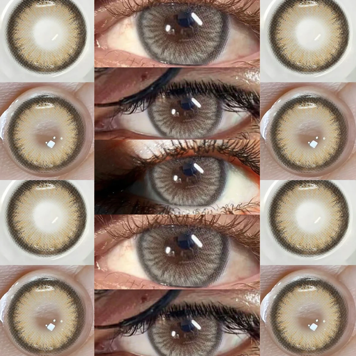 New Factory Style Colored Contact Lenses Eye Beauty 1 Year Disposable Comfortable Soft Lenses