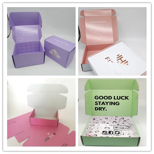 Custom Color and LOGO Paper Boxes Mink Eyelash Gift Packaging Box For Online Store dedicated Packing