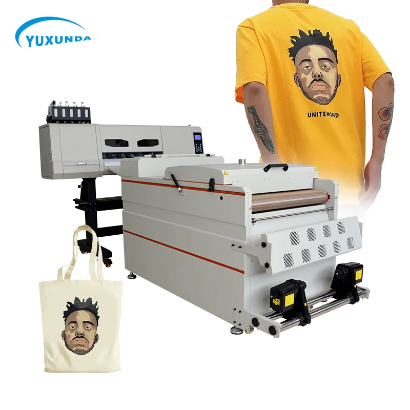 Fast Speed DTF Printer T shirt Transfer Printer Roll PET Film Hot Melt Powder And Powder Shaker Machine