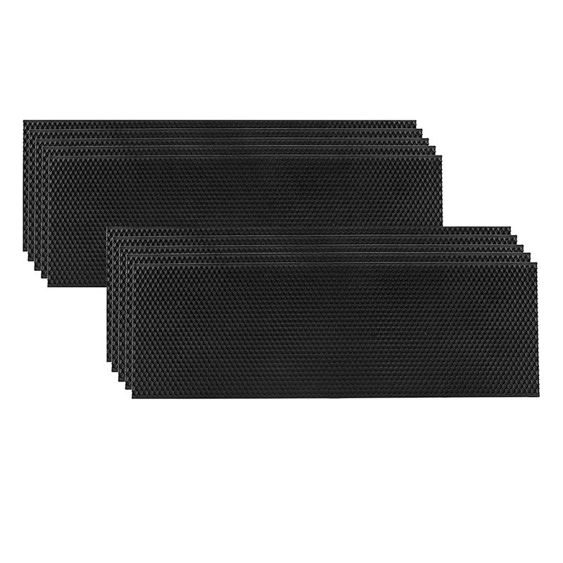 Beehive Foundation Sheet Plastic Portable Honeycomb Sheet Nest Foundation Sheet Bee hive Equipment Fit Deep Frame Black