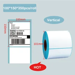 Factory Wholesale Multi-size High Quality Strong Adhesive Direct Thermal Label Stickers Barcode Packaging Labels