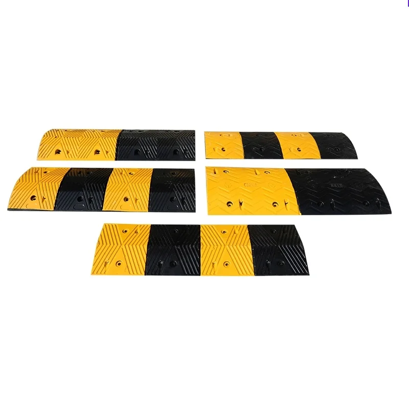 High Quality low price rubber speed reducer breaker rubber speed bump speed Heavy Duty Round Wavy hump