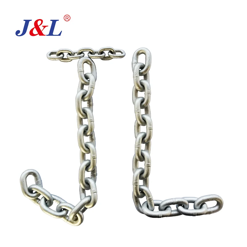 julisling Link Chain 8mm 20mm 30mm G80 G100 Welded Towing Chain Rigging Chains for Anchor Lifting Mining