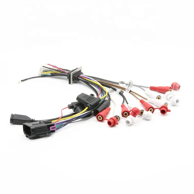 High Quality Car Stereo Hifi Rca Speaker Auto Audio Cable Stereo Wiring Harness Adapter Aux Cable Audio Car With Usb Fuse Box