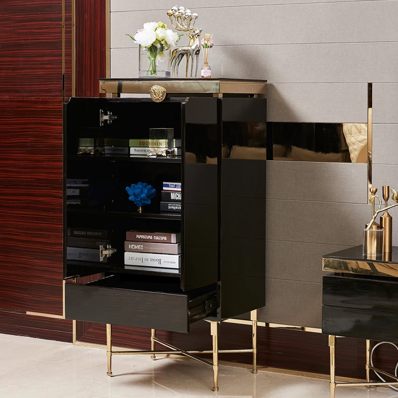 Luxury high quality wine cabinet display home furniture  wine storage cabinet living room wine cabinet