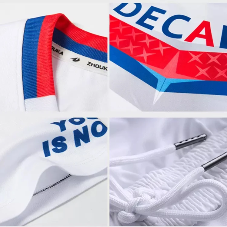 American Club Football Jersey Cheap White Long Sleeve Soccer Uniforms