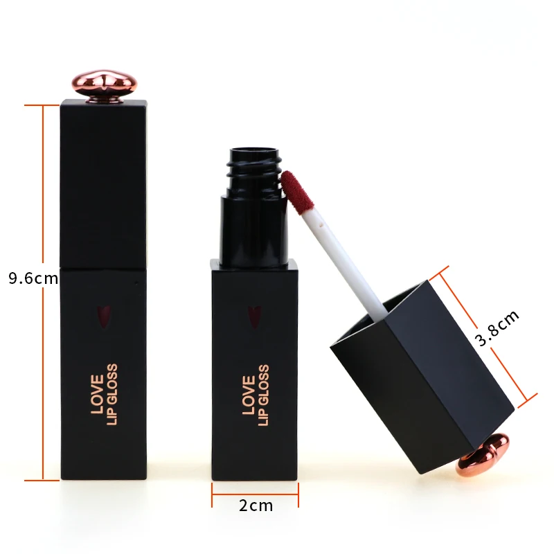 Shangmei Cosmetics pop luxury mica powder pigment for pigment powder rose gold wand lipgloss  tube with light