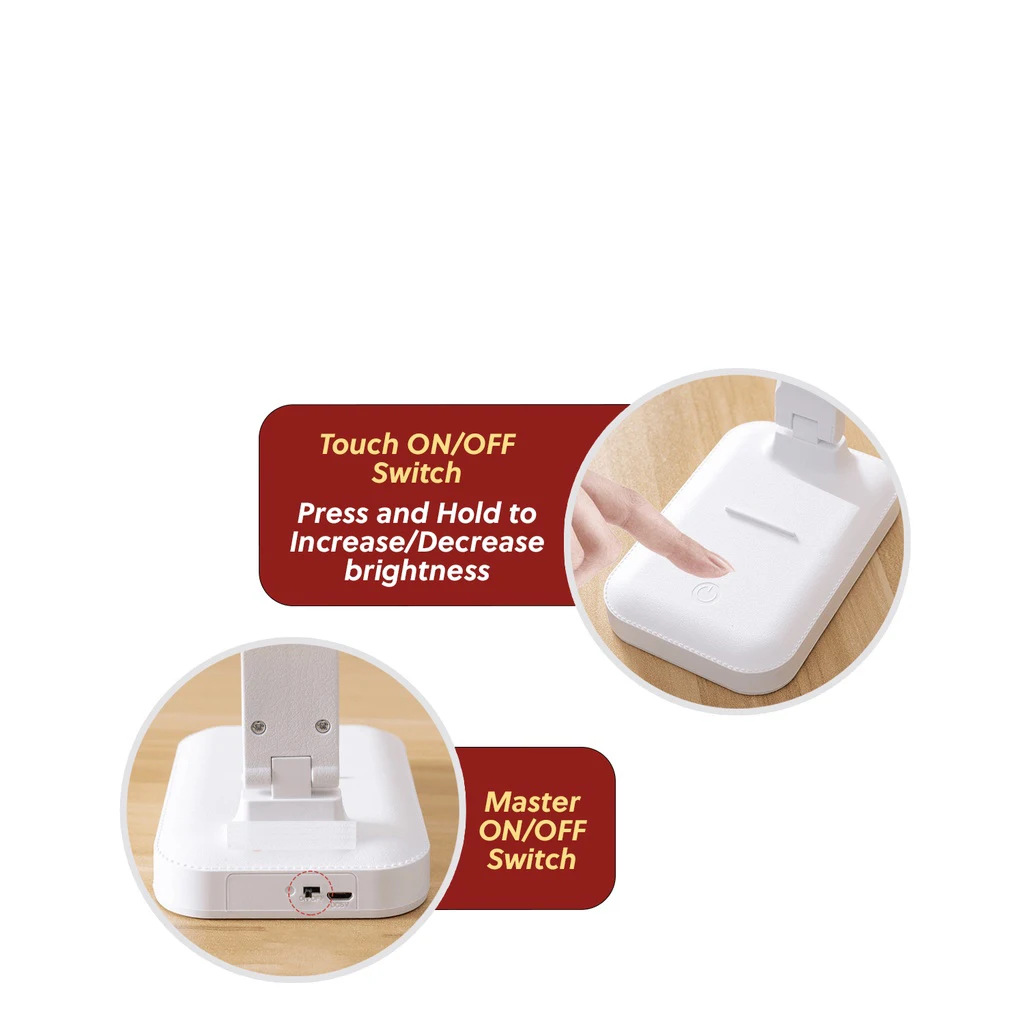 USB Rechargeable Flexible Eye Protection Table Light Portable Reading Study Table Lamp