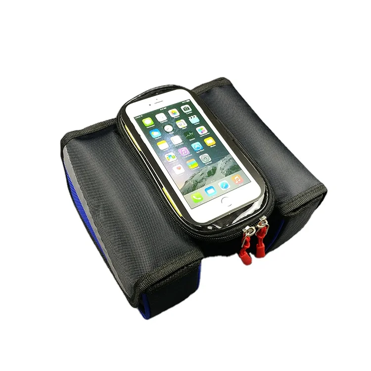 Bicycle bag can hold mobile phone  high quality front beam bag The touch screen supports large screen and large capacity