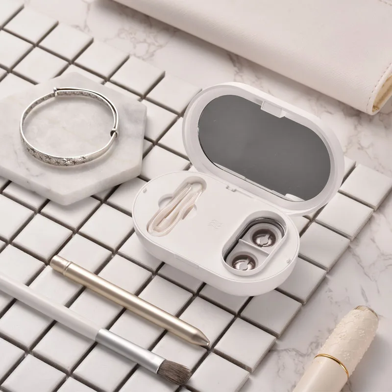 Eraclean Ultrasonic Eye Contact Lens Cleaner With Mirror Durable Multipurpose Eyeglasses for Daily Life