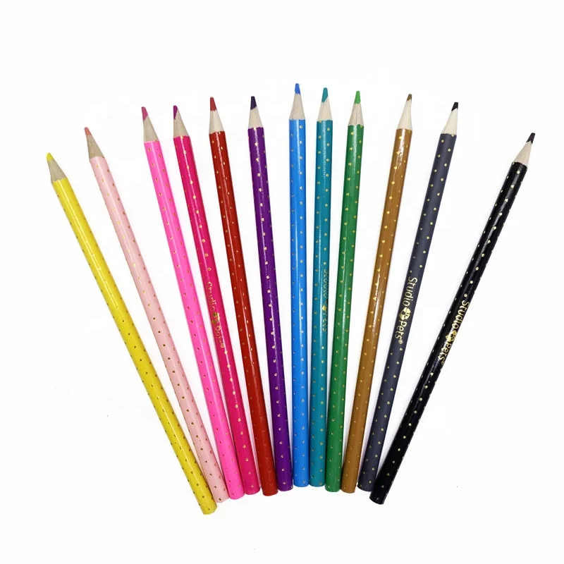 Amazon Hot Selling 2023 Drawing Stationery For School Kids Creative 12 Color Pencil Durable Colored Pencils Set