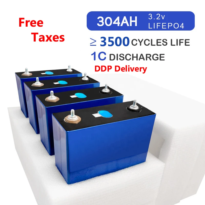 Литиевые аккумуляторные батареи Lifepi4 QSO 3 2 В Lipofe4 320Ah 302Ah 304Ah Lifepo4 Akku 320A deuтребуland 16 шт. 320 Ah 32V