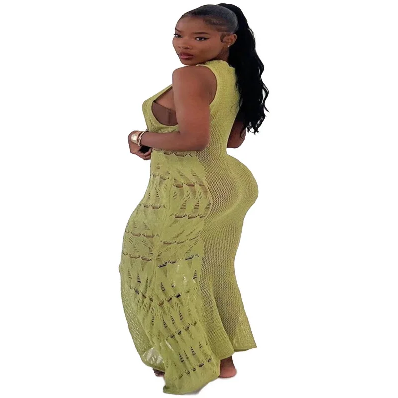 Fashionable Elegant O Neck Printed Long Sleeve Casual Midi Dresses Women