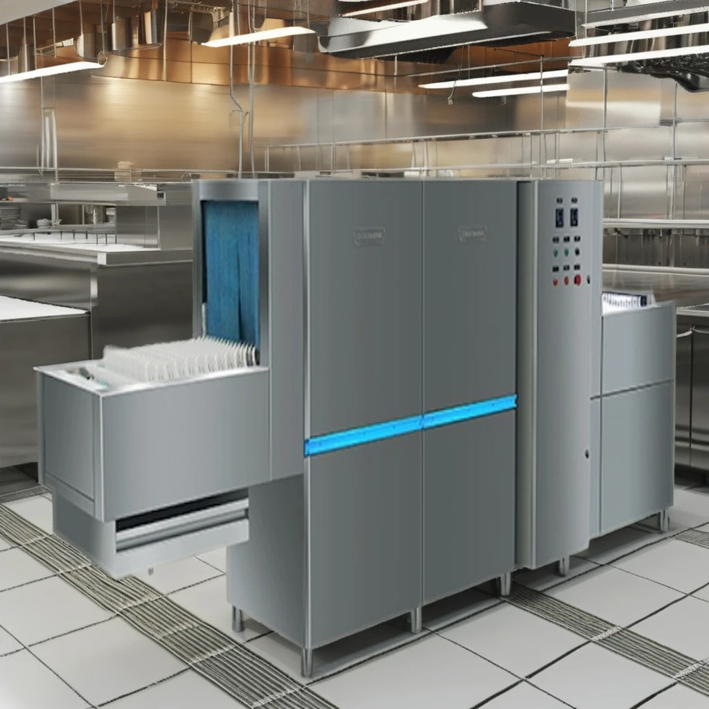 Commercial Grade Sles For Dishwashing Automatic Conveyor Commercial Dishwashers