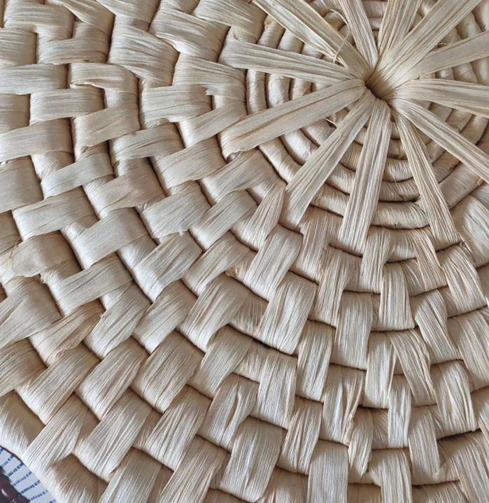 Простой Настольный коврик ручной работы из натуральной соломы и кукурузной шелухи, теплоизоляционный коврик, декоративный коврик