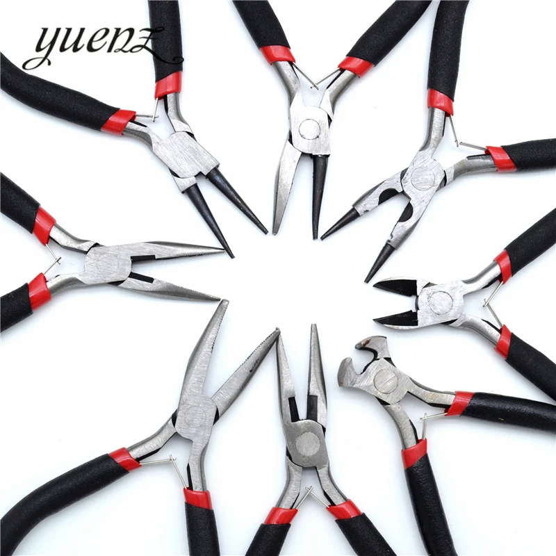 YuenZ 1 Pcs alloy Needle Nose Pliers Jewelry Making Hand Tool Black 12.5cm X1