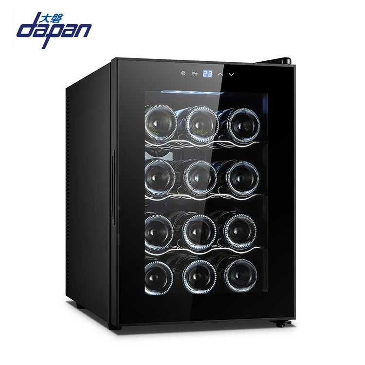 12 Bottles Thermoelectric Fridge Stainless Cooler Cabinet Wine Cellar Cooling