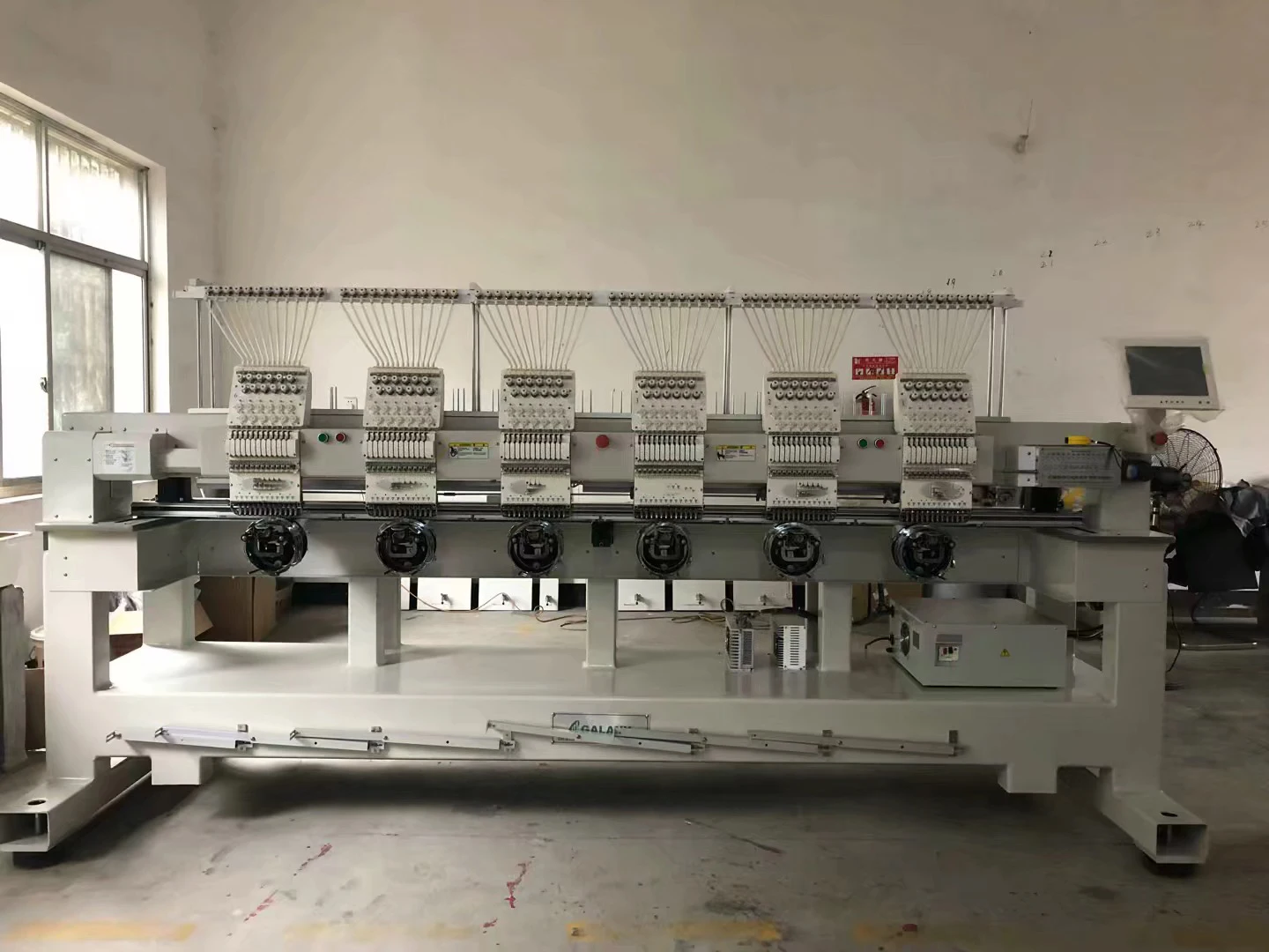 
6 Head Embroidery Machine 6Head 12 Colors Double Sequin Computerized Embroidery Machine Maximum Speed 1200 RPM sewing machines 