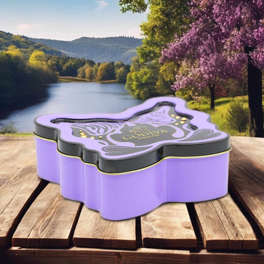 Hot Sale Custom Printed Tinplate Beautiful Butterfly luxury Gift Box Metal Tin Can Candy Chocolate Cake CookieTins Cans Package