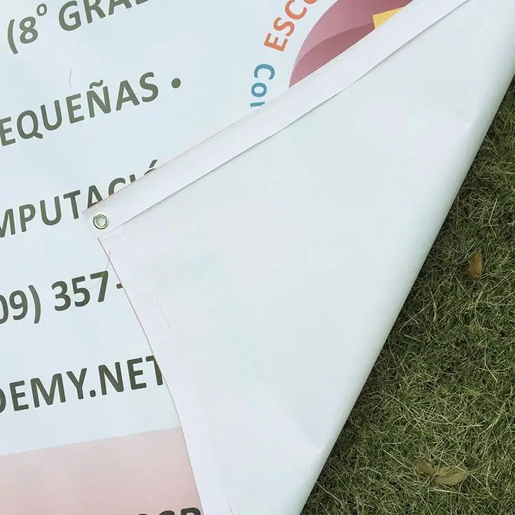Custom Printed Advertising Outdoor Durable 340 Gsm Vinyl Pvc Banner