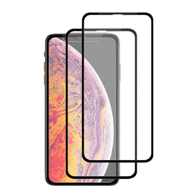 Hot Sale Anti-Fingerprint 9H Full Cover HD CLEAR Tempered Glass Screen Protector For iphone 11 12 13 mini  pro max