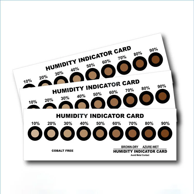 Cobalt free 9 dots humidity indicating desiccant price Humidity Indicator Card