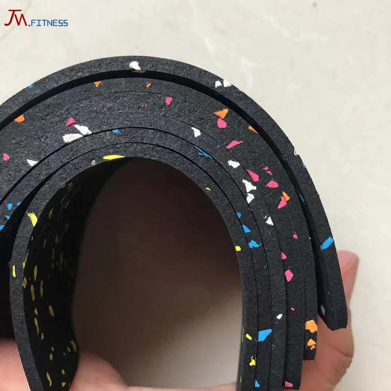 Sports protective Rubber Mat EPDM Fitness Rubber Flooring Rolls Gym Inter locking Rubber Tiles