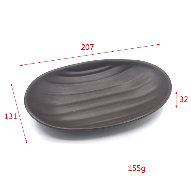 Heated resistance plastic melamine plate gravy boat sauce boat