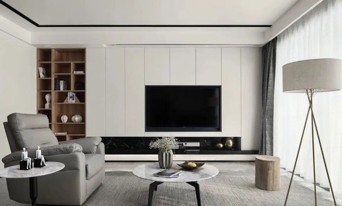 Мик 2024 современный дизайн гостиной ТВ стенд шкаф