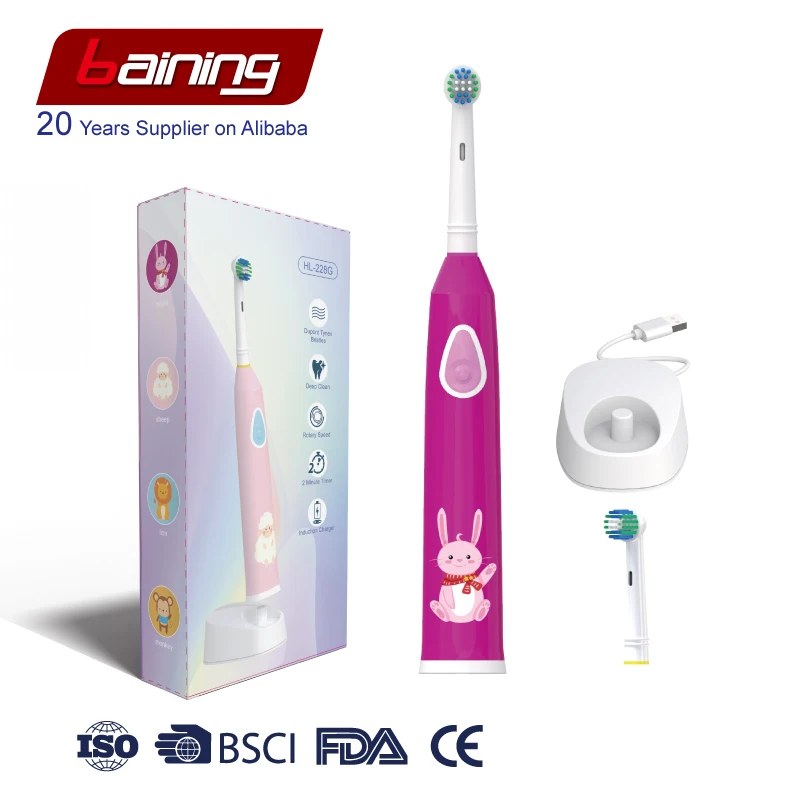 Wholesale Rotary Round Head Electric Toothbrush 360 Degree Toothbrush 3 Modes Rechargeable Electric Toothbrush