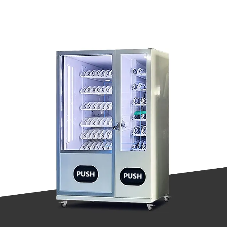 Modern Design Snack And Beverage Vending Machine Qr Payment Vending Machine Refrigeration Vending Machine With Mdb/Dex Interface