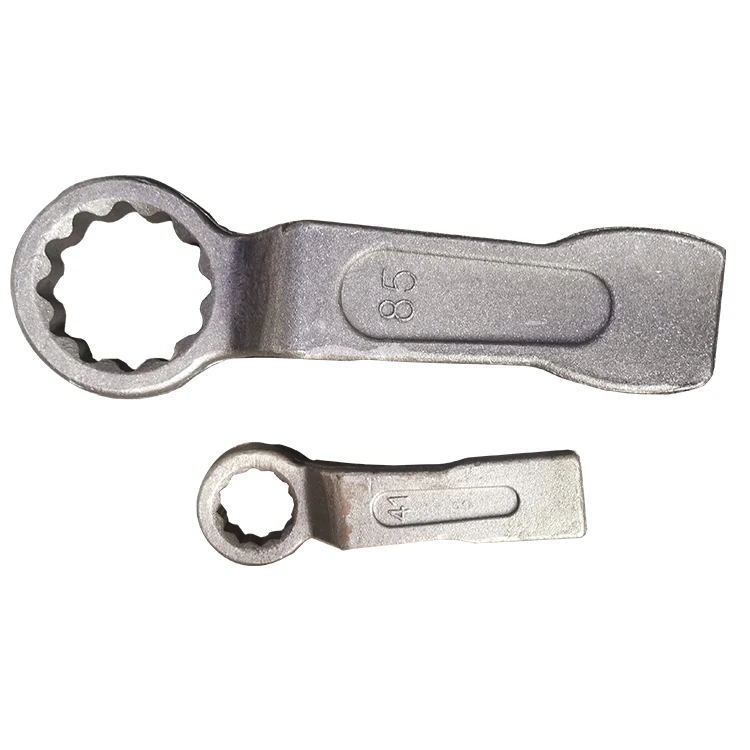 Carbon Steel Plum Blossom Tap Wrench OEM Hot Forging 4 Germany Type Striking Box End Ring Wrench Spanner