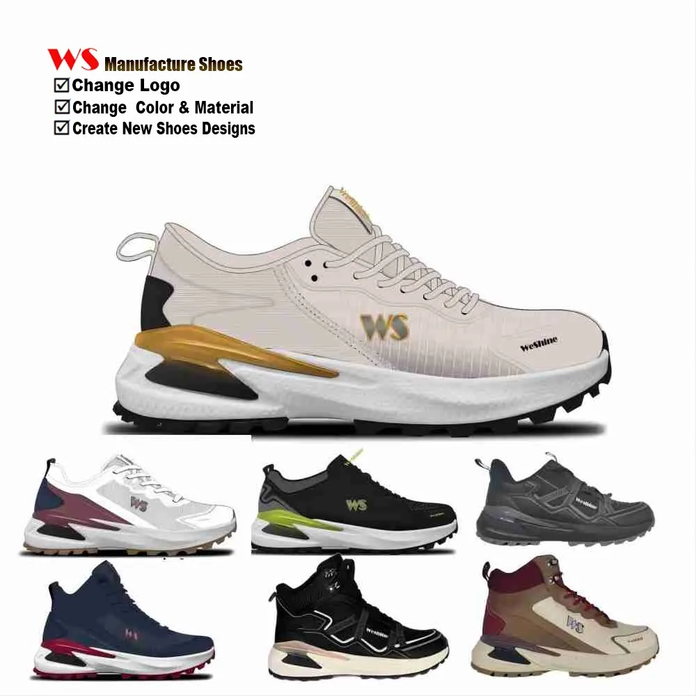 Custom wholesale light breathable casual sneakers shoes air cushion sole mesh instep design running sports shoe for men 2024