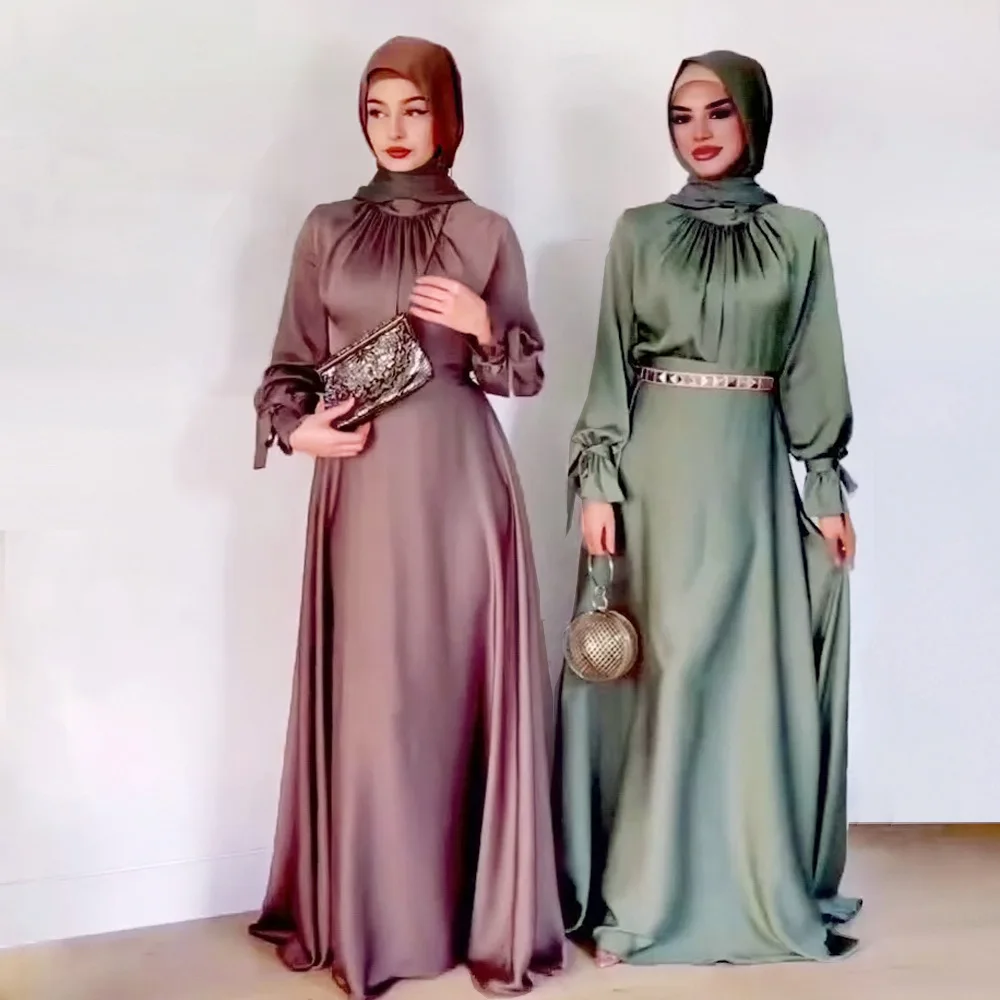 2024 New Abaya Designs  Polyester abaya Traditional Muslim Clothing Women Abaya Modest Dressesp