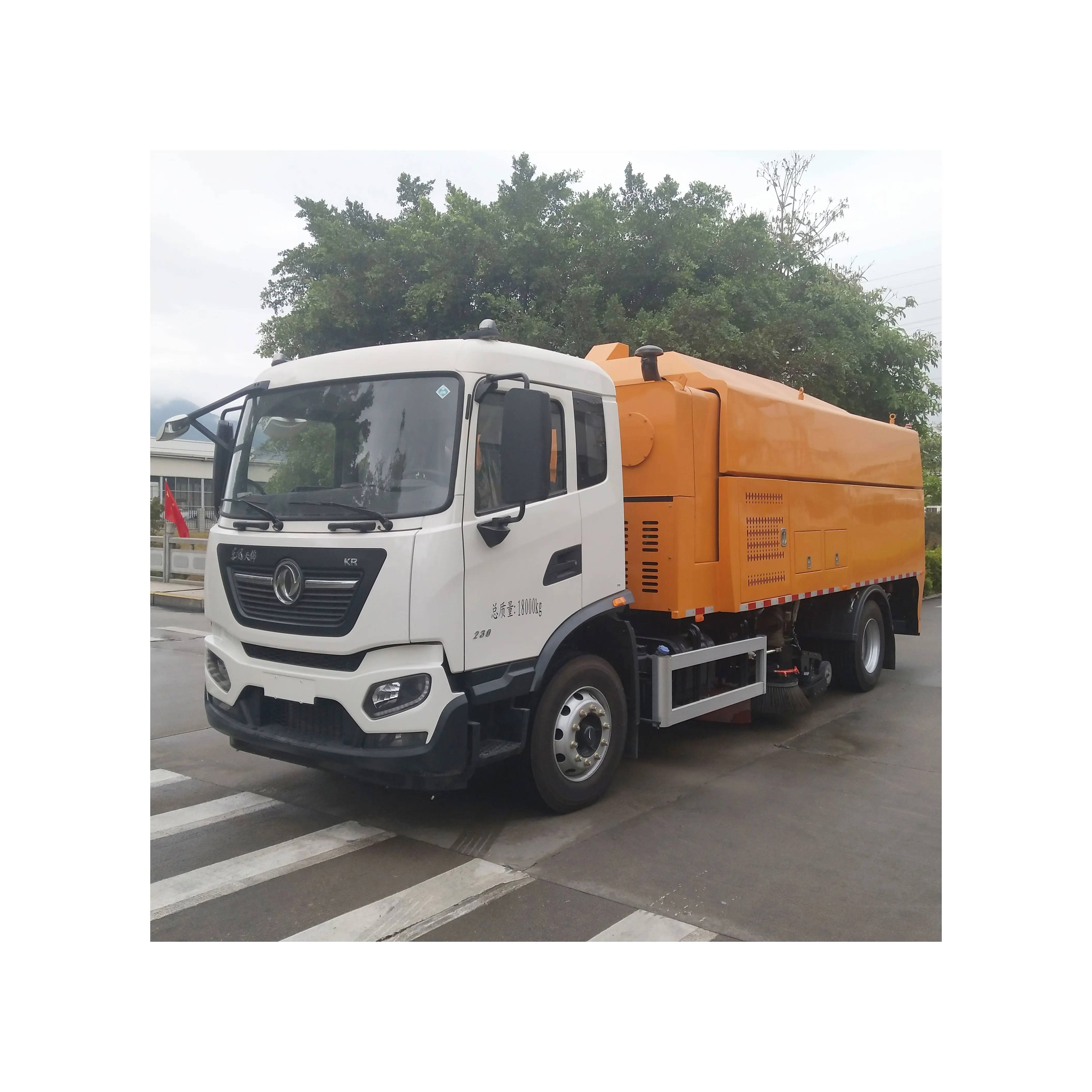 Airport runway and highway municipal sweeper trucks