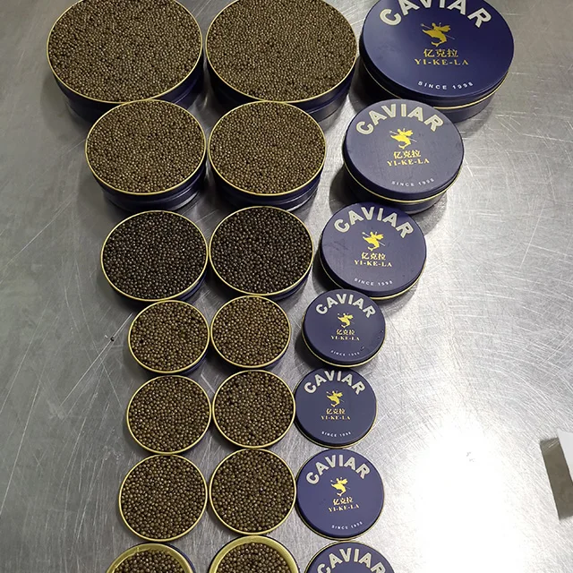 Печать для упаковки икры круглая жестяная коробка с винтовой крышкой на заказ