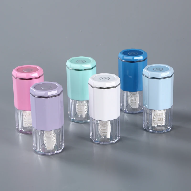 Muti electric ultrasonic contact lenses cleaner machine automatic eye contact lens case cleaning packaging box