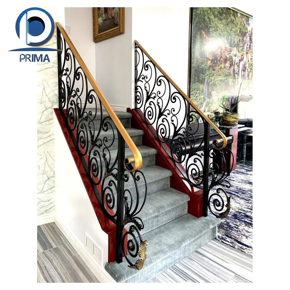 Prima High Quality Space Saver Indoor Spiral Staircase For Outdoor Indoor Security Fencing Metal Fencing Railing Fence For Villa