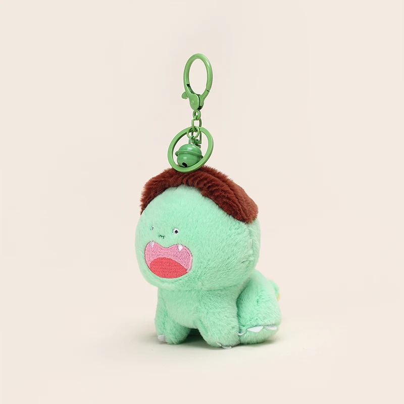 Cheap Promotional Gift Cartoon Pendant Keychain Cute Plushie Stuffed Animal Custom Funny Dinosaur Plush Doll Figure Toy