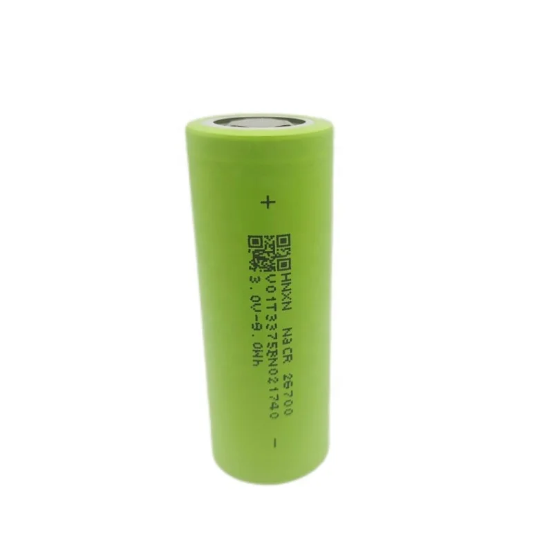 Over 4000 Cycles Na ion Battery Cell Cylindrical Sodium Ion Battery 26700 3.0v 3.1v 3000Mah 3200Mah For Street Lamp