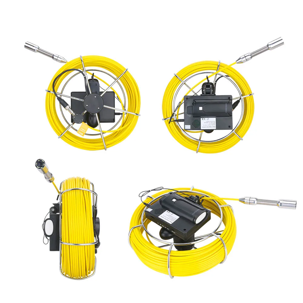 4.3 Inch DVR Video recording Handheld Industrial Pipe Inspection Video Camera 512Hz Auto balance Drain Sewer Pipeline Endoscope