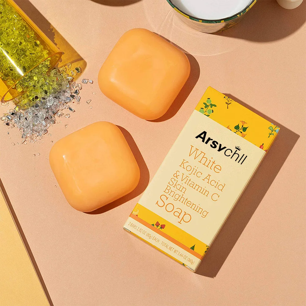 OEM/ODM White Kojic Acid & Vitamin C Skin Brightening Soap - Smooth And Soft Complexion for Face & Body