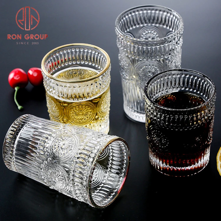 European restaurant wedding party thickened sunflower girl water cafe wine milk tea cold drinking glass coffee cup