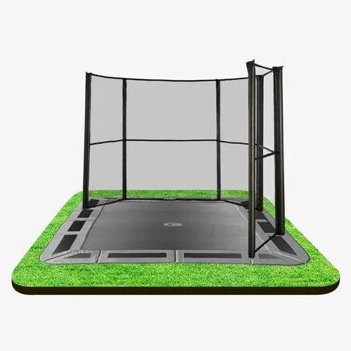 In-Ground  rectangular Trampoline and Enclosure