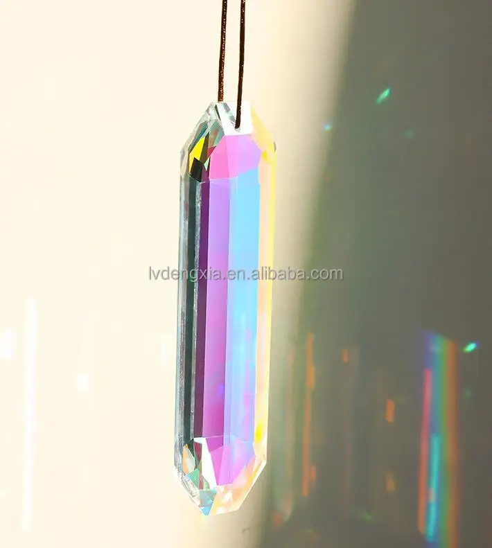 Diy Rainbow Maker Stained Glass k9 Crystal Prism Ab Decor Sun Catchers Hanging For Windows Car Home Decoration