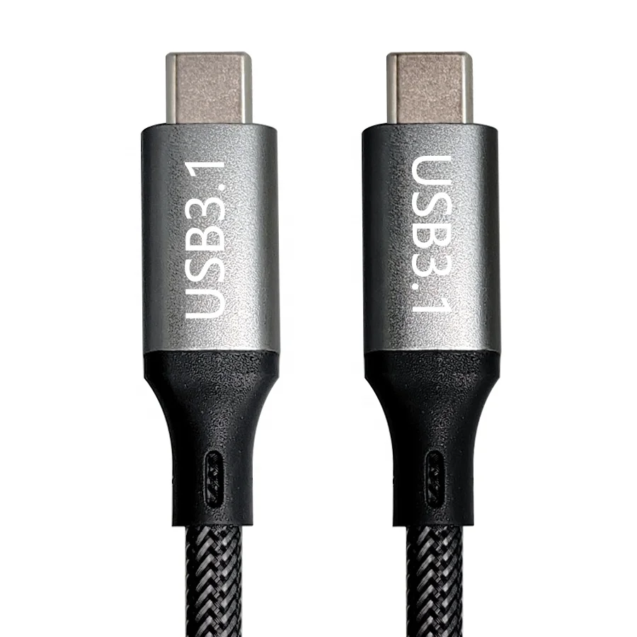 High Quality USB3.1 Type-C USB-C 10G bps 100W Cable USB 3.1 Type C Cable