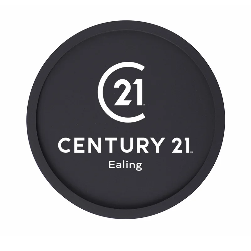 Wholesale  Cheap 3D Custom Printing Embossed Logo Silicone Mat Soft PVC Rubber Cup Coasters For Drinks