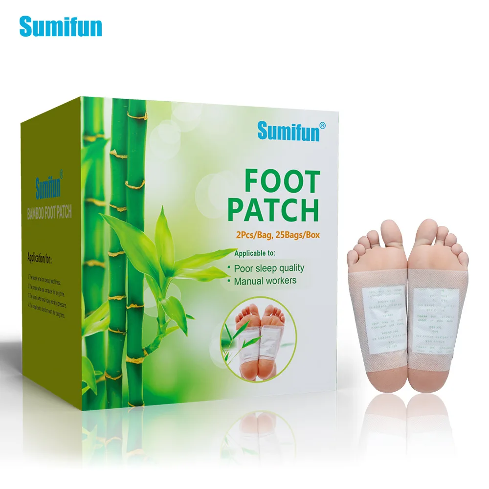 50pcs Cleansing Detox Foot Pads Cleanse & Energize Your Body Relax Patch