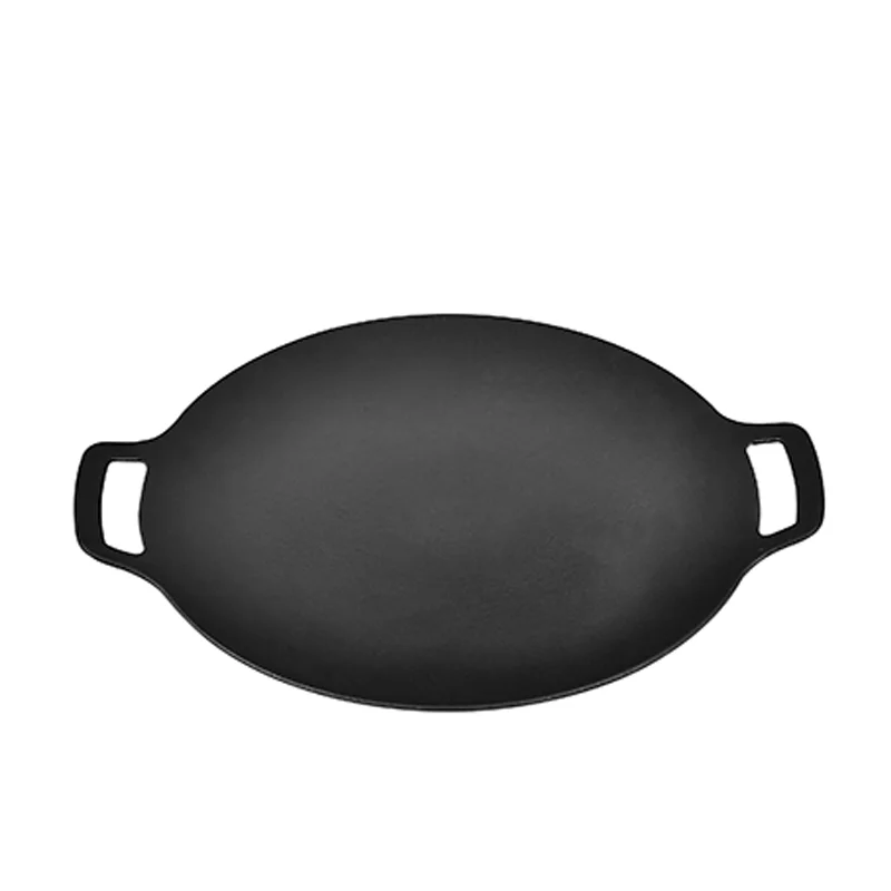 Заводская поставка привлекательная цена оптовая продажа Корейская антипригарная чугунная тарелка для барбекю кемпинга пикника