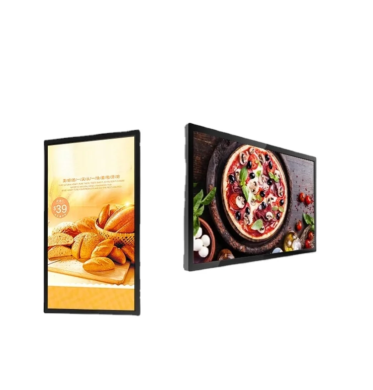 Wall Mount Advertising Player Screens Kiosk Machine Media Player 40 43 50 55 Inch Digital Signage And Displays